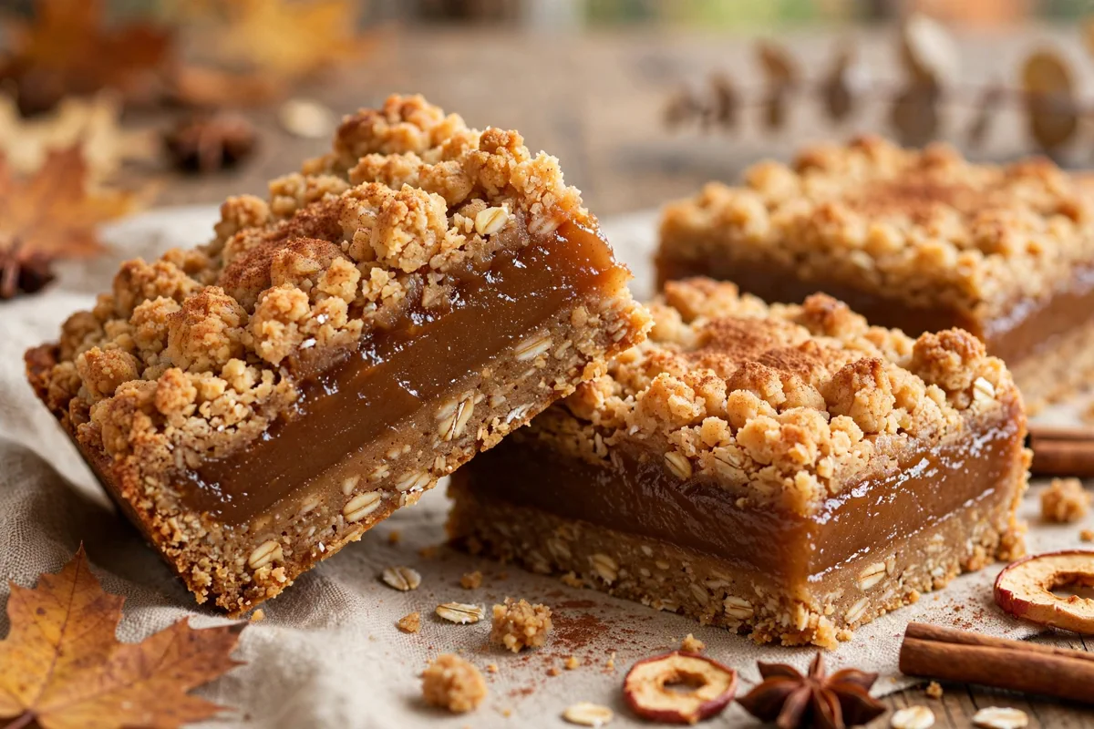 Apple Butter Bars with Oat Crumble