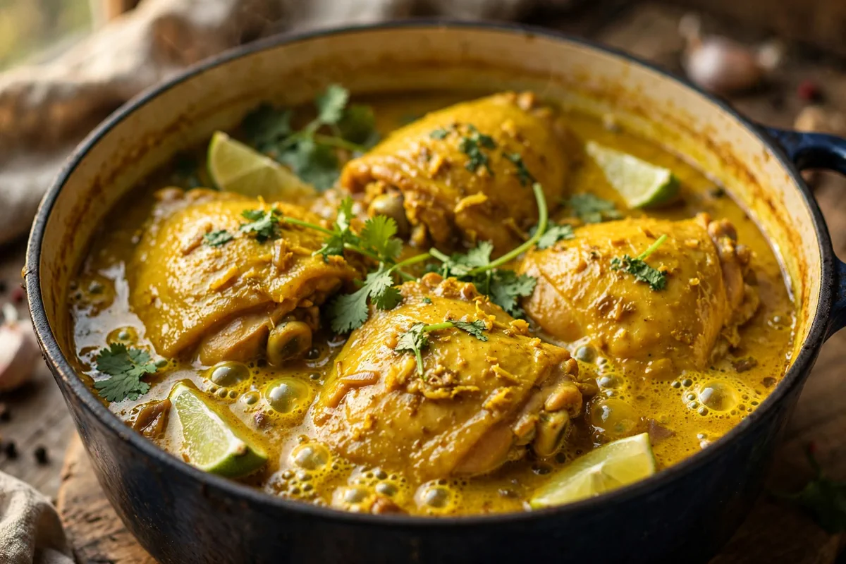 Coconut Turmeric Braised Chicken Thighs