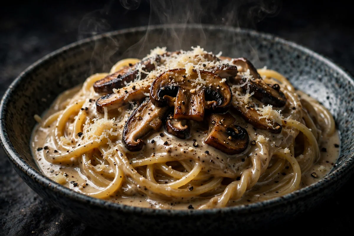 Creamy Miso Mushroom Pasta (No Cream Needed)