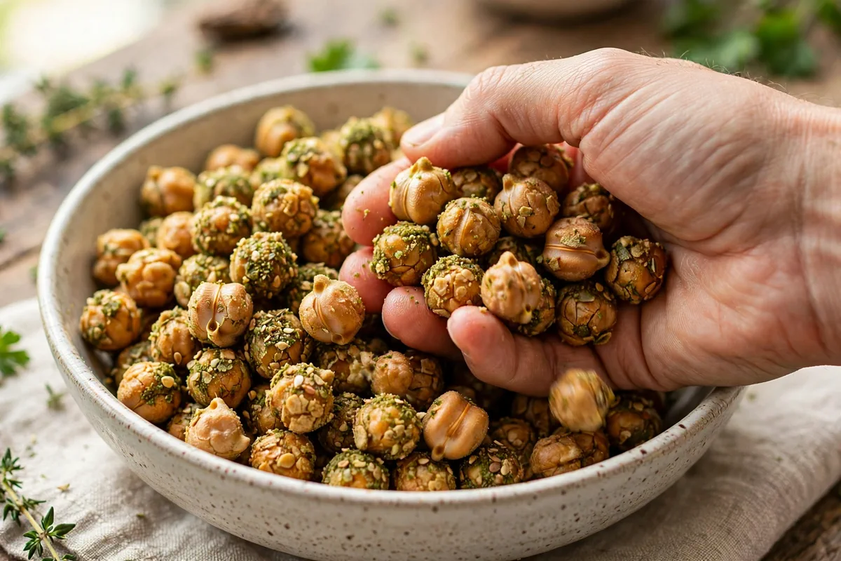 Crispy Za'atar Chickpeas (Air Fryer or Oven)