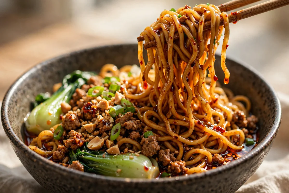 Dan Dan Noodles (Sichuan Sesame-Paste Noodles)