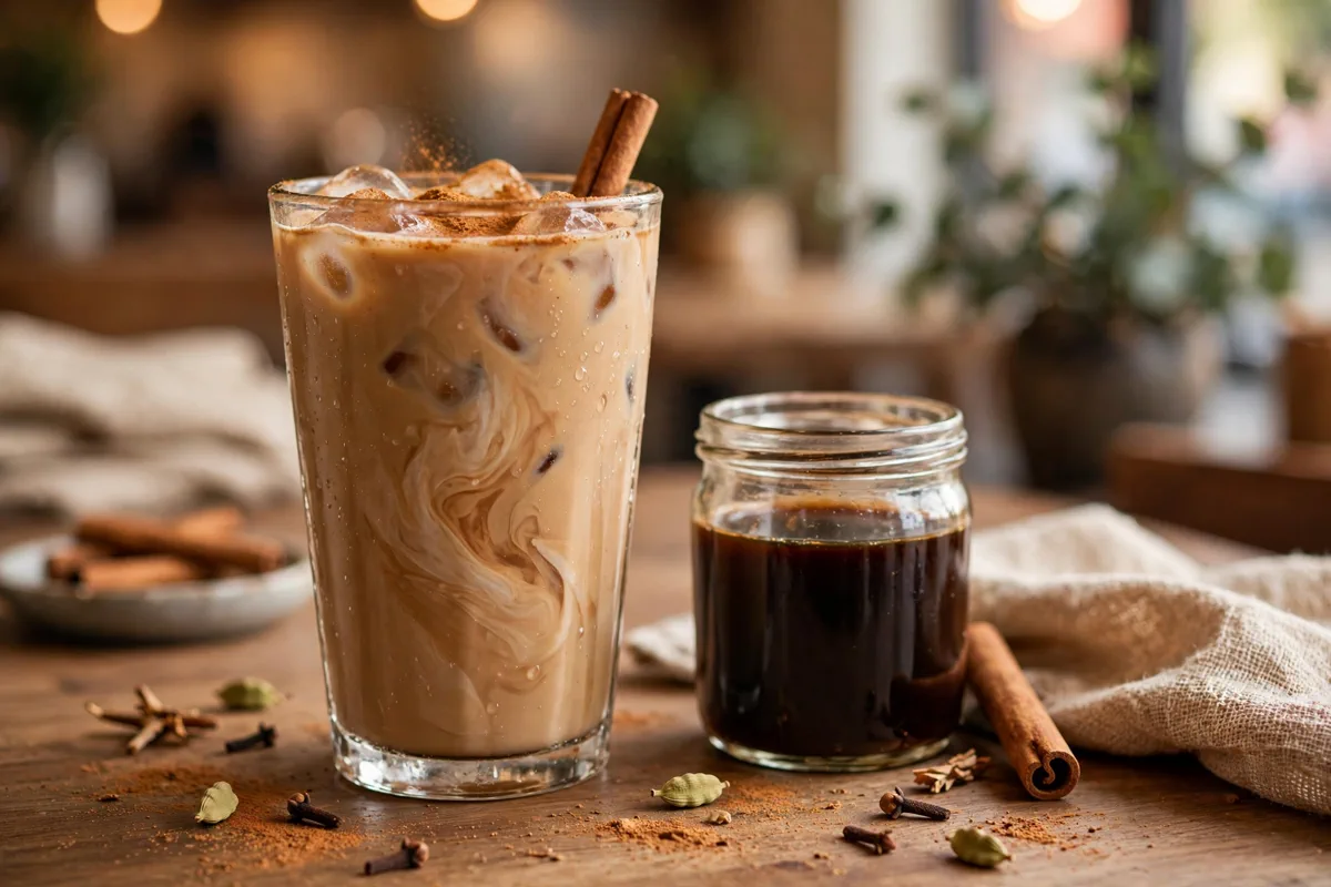 Homemade Masala Chai Concentrate (Skip the Coffee Shop) - plated