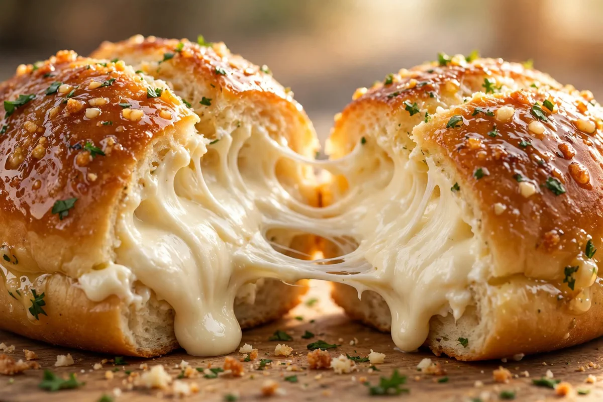 Korean Cream Cheese Garlic Bread (Street-Food Style)