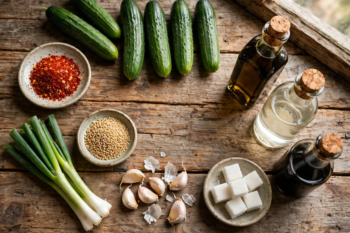 Spicy Korean Cucumber Salad (Oi Muchim) in 10 Minutes - prep