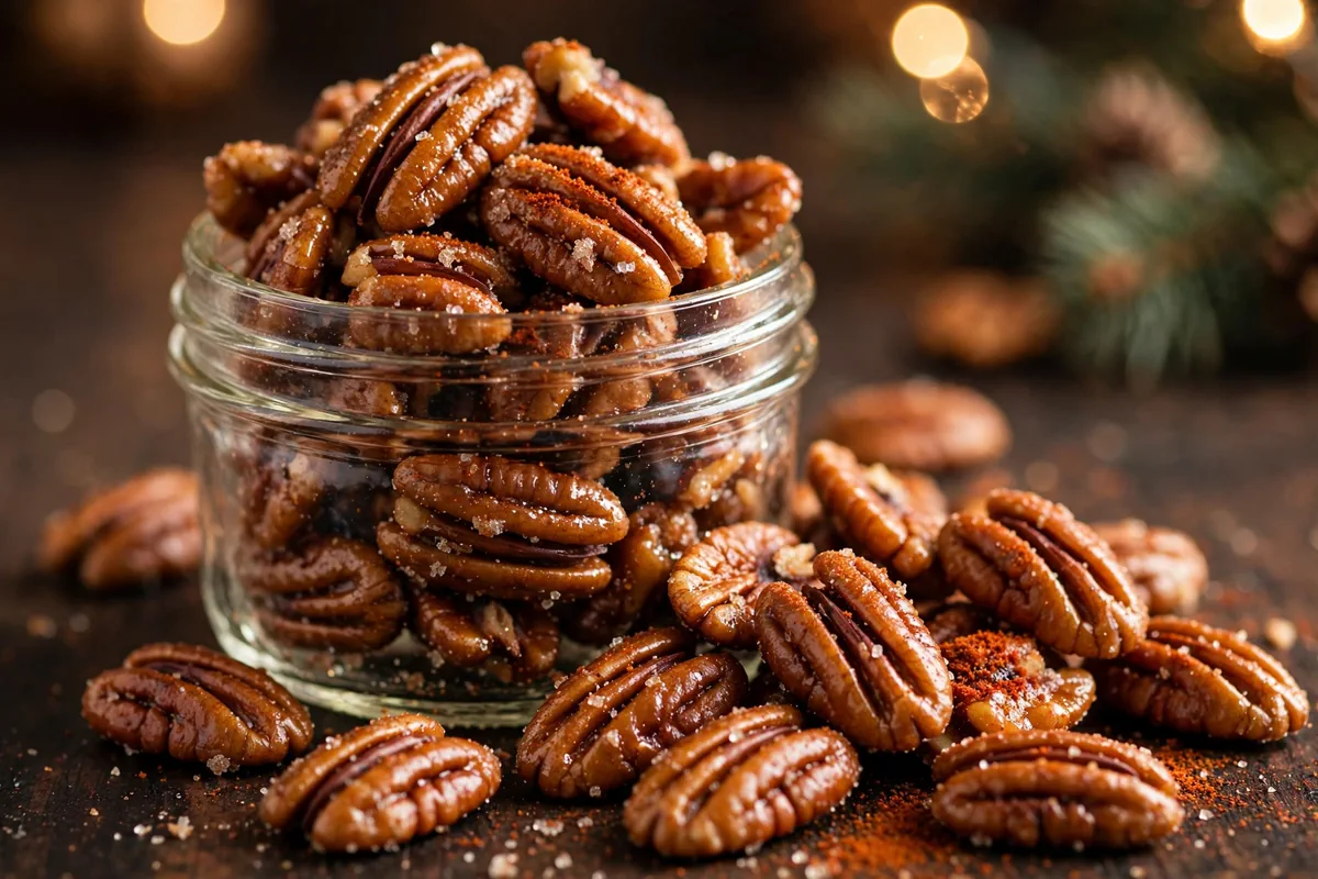 Smoked Paprika Candied Pecans (5 Ingredients)