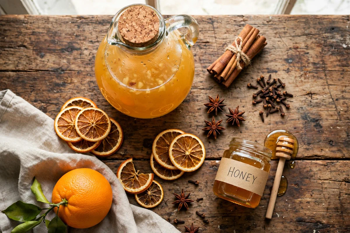 Spiced Apple Cider Mocktail (Warm or Iced) - prep