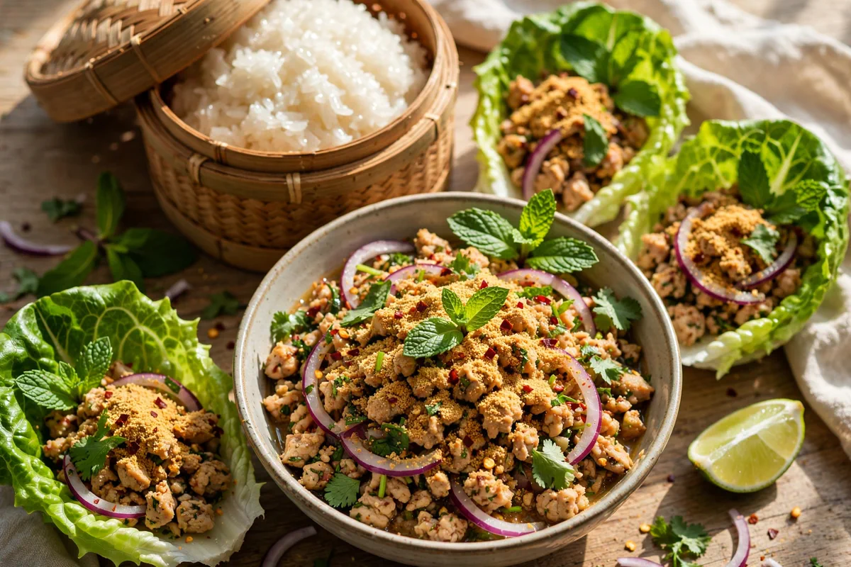 Larb Gai (Thai Minced Chicken Salad)